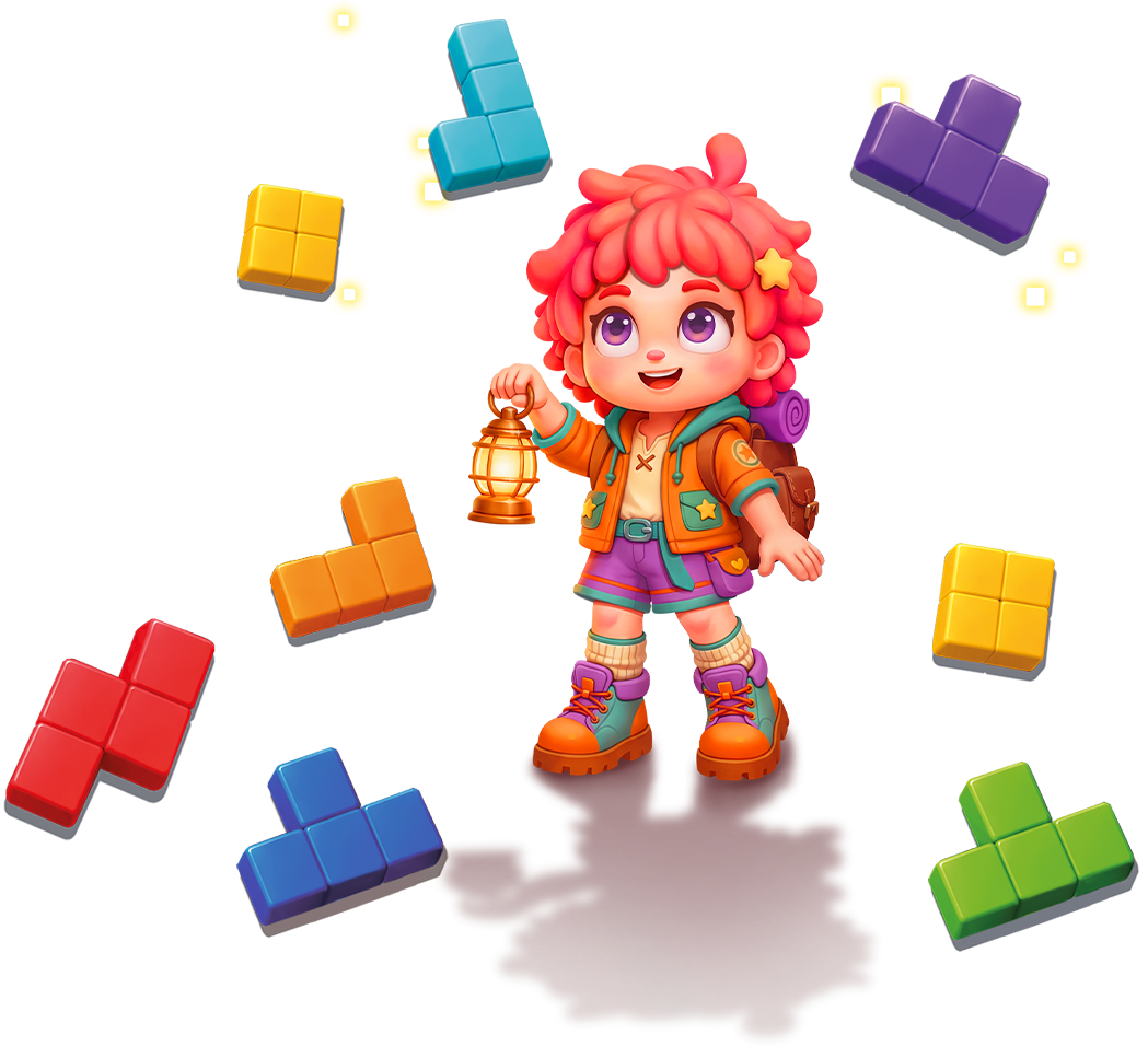 Jollify character with blocks