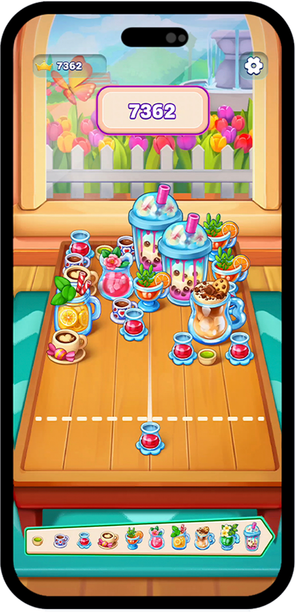 Teatime Merge gameplay